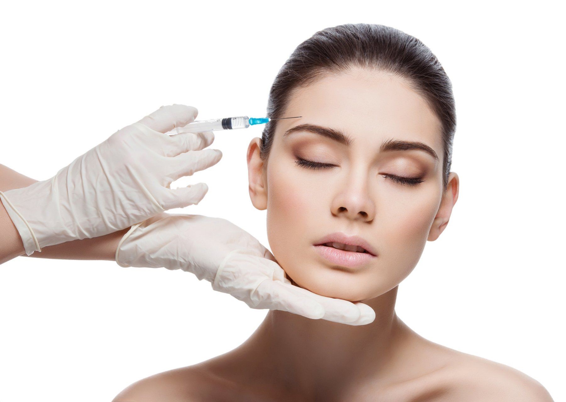Injector giving a client a neurotoxin injection